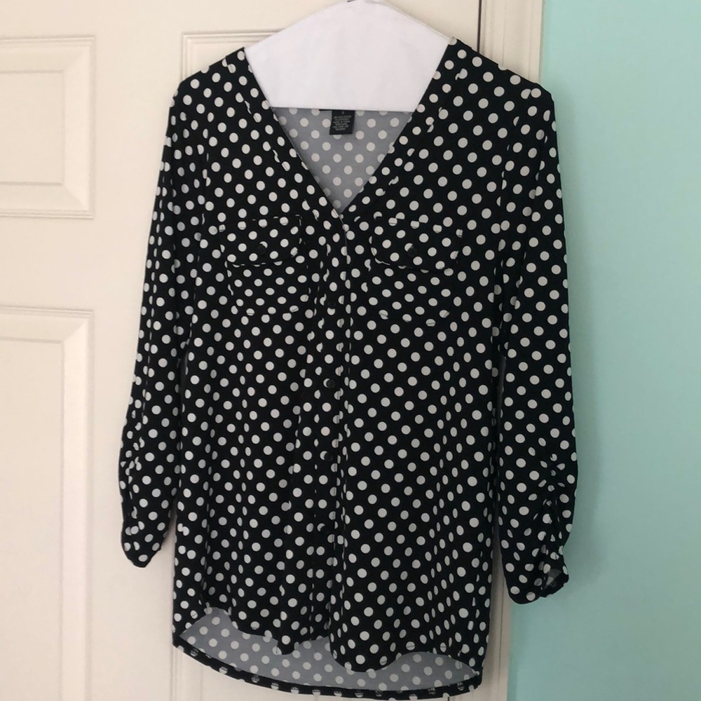 Polka dot blouse